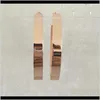 Hoop Huggie Hie Earrings sieraden Casual Gold Rosegold kleurbreedte ovaal hoepel oorbel voor vrouw meisje gzge0