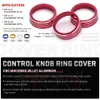 Airconditioning Knop Decoratieve ring Aanpassen Trim Cover voor VW Tiguan Atlas T-ROC ATECA FR PASSAT B8 Variant 2017-2019