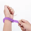 Kids Hand Sanitizer Wrist Bracelet party Silicone Bangle Portable Alcohol Degerming Wristband with Dispensing Bottle 2 Piece Set WY1620