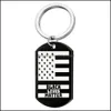 Key Rings Jewelry Stainless Steel Keyrings Bag Charm Black Lives Matter Women Pendant Necklaces Keychain Ring Aessories Men Fashion Blm Car