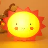 Mignon LED veilleuse étoiles fruits dinosaure Silicone doux dessin animé bébé enfant pépinière lampe chambre décoration cadeau enfant jouets 2021 Y2