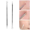 Silver Blackhead Comedone Acne Pimple Blemish Extractor для удаления из нержавеющих иглы Удалить инструменты для ухода за кожей лица