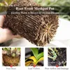 Meshpot Blumentopf aus Kunststoff, doppelschichtig, Pflanzgefäß für Orchideen, verbessert Wurzelmenge und Aktivität, Heimdekoration 211130