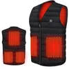 Outdoor T-shirts Verwarming Mouwloos Jas Lichtgewicht USB opladen Verwarmd Warmer Dames Vest Electric Down Katoenen Jas Chaleco Mujer