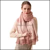 Wraps Hats, Scarves & Gloves Fashion Aessoriessoft Daily Metropolis Street Elegant With Tassel Durable Shop Dating Women Scarf Thermal Color