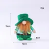 聖パトリックの日Gnomeパーティーの装飾アイルランドの手作りスカンジナビアの3月の縮小矮星子供の贈り物