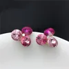 Ms Betti 2021 Trendigt klipp på örhängen Design Presentkristaller från Österrike med runda stenar Kvinnor Bröllopsfest smycken