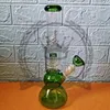 Recycler Glass Bong Hookah Vattenrör 12 "Tall Fab Egg Shape Oil Rig Dab Rigs 14mm Kvinna Joint Bongs Pipe Perc med Quartz Banger Bowl Babber