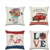 American Independence Day Pillow Case Digital Printing Cushion Cover Car Throw Pillow Coves Home Decoration 8 Colors Optional BT1126