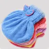 Microfibre Quick Hair Drying Bath Towel Spa Bowknot Wrap Towel Cap Bathroom Accessories Thick Bonnets Women Shower Caps RRB13520