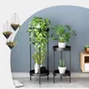 Supporto per vaso da fiori per interni da 50 cm per uso domestico Supporto per decorazioni per la casa Scaffale per espositori per piante da giardino per la casa - Nero 210615