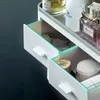 GESE Magnetic Adsorption Inverted set Toothbrush Holder Automatic Toothpaste Squeezer Dispenser Storage Rack Bathroom Accessories