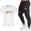 2020 Nouveau T-shirt Pantalons Ensembles Hommes Lettre Imprimé Costumes d'été Casual Tshirt Hommes Survêtements Marque Vêtements Tops Tees Set Mâle X0909