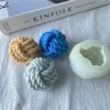 Craft Tools Silicone Candle Mögel Woolen Ball Form för tårta Decor Resin Ornaments DIY Wax Soap gör handgjorda konsthantverk XBJK2202