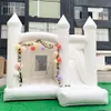 Commercial Outdoor White Bounce House Inflatable Jumper Jumping Castle With Slide Combo For Wedding