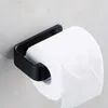 Czarny uchwyt na papier toaletowy przestrzeń uchwyt na ręcznik aluminiowy WC rolka kuchenna łazienka sprzęt 210709