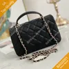 Lady Hand Bags Women Handbag Evening Fashion Fresh leather Chains Hasp Soft shoulderbag with Box CAB002