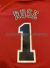 Zeldzame 2013 Kerstdag Derrick Rose Basketball Jersey Heren Dames Jeugd Custom Nummernaam Jerseys XS-6XL