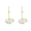 Flowers Petal Fashion Dangle Earrings Alloy Pendant Irregular Ear Stud Wedding Engagement Fine Luxury Birthday Rings