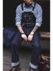 Firmranch Hombres/Mujeres Para Hombres Retro Primario Denim Amekaji Tirantes de trabajo American Vintage Jeans Homme Original