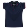 Oversize 6xl Mens Polo Shirt Sommar Mäns Regular-Fit Andningsbar Golf Polo Shirt Casual Fat Men Kläder Designer Polo 210623