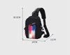 5pcs Messenger Bags Women Men Unisex Nylon Brief Reflection Waterproof Sport Cross Body Bag Black Beige