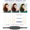 Ring Light USB LED Selfie Brightness With Desktop Tripod Cell Phone Holder For Pography Makeup Live YouTube Videos Flash Heads