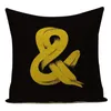 Cuscino / cuscino decorativo cuscino decorativo cuscini cuscini cassa banana lettera animali uccelli poliestere giallo geometrico divano domestico soggiorno