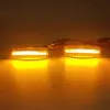 1Set For Fiat Panda Punto Evo Stilo Qubo Peugeot Citroen Lancia Musa(350) Dynamic Smoke LED side marker light turn signal lamp