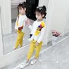 Abbigliamento per bambini Ragazze Abiti con motivi floreali Camicetta + Pantaloni Costumi per bambina in stile casual per 210527