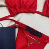 Femmes soutiens-gorge ensembles rembourrés mode caleçons métal inversé Triangle string Ins femmes sous-vêtements 255M