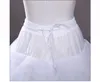 New White Hoop 3 Layers Crinoline Petticoats For Wedding Dresses Long Wedding Train Petticoat