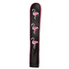 Preto PU Couro Bordado Flamingo Golf Alignment Stick Capa Capa Capa