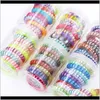Kids Girl Telephone Clew Frence Tie Girls Elastic Cash Band Rope Candy Color Bracciale Elastico Accessori Huv4x UAJFH UAJFH