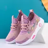 2021 New Kid Girls Boys Sports Shoes Anti-slip Soft Rubber Bottom Baby Sneaker Casual Flat Sneakers Shoes Children X0703