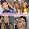 Hightlight Straight Headband Wigs Black Women Synthetic Hair Easy To Wear #4/27 20-30inch