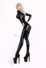 2016 Bdsm Cosplay transparent Zentai Catsuit Costumes latex sexy toys jumpsuit1180681