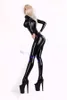 2016 Bdsm Cosplay transparent Zentai Catsuit Costumes latex sexy jouets combinaison 2539