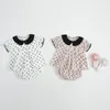 1-3 ans bébé filles ensembles de vêtements été fille point haut à manches courtes + short ceinture trois pièces 210521