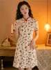 Casual Dresses Chinese Improved Cheongsam Traditional Dress Silk For Girls Sexy Summer Retro Plus Size Satin Vintage Women