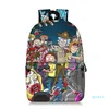 Rick pattern student print backpack high-quality, comfortable and large-capacity novel fun school trip play