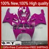 Bodywork Body For KAWASAKI NINJA ZX-750 new ZX7R ZX750 ZX 7 R ZX 750 28HC.155 glossy pink ZX 7R 1996 1997 1998 1999 2000 2001 2002 2003 ZX-7R 96 97 98 99 00 01 02 03 OEM Fairing