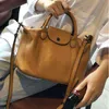 Shopping Bags Soft Genuine Leather Handbags Elegent Cowhide Hobos Shoulder Female Tote Simple Casual Retro Lady 220304