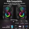 Creative desktop computer mini speakers 2.0 game pair box usb luminous RGB wired small speaker