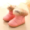 Cozulma dzieci ciepłe buty dla chłopców dziewczyny zimowy śnieg z futrem 1-6 lat dla dzieci miękkie dno buty 220222