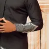 Etnische Kleding Herfst T-shirt Dunne Afrikaanse Mannen Dashiki Shirt Print Casual mannen Moslim Lange mouwen Mode Abaya Dubai Tee