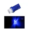 Ampoules de voiture à tête Concave bleue T10 W5W 1LED, chapeau de paille pour lampe de liquidation automobile, lumières d'instruments 12V, 20 pièces/lot