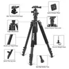 Treppiedi Zomei-q555 Treppiede flessibile in lega di alluminio per fotocamera portatile Supporto per testa a sfera SLR Smart Phone Loga22