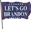 3x5 Ft Vamos lá Brandon Flag para 2024 Trump presidente eleitoral bandeiras DHL entrega rápida por atacado