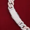 Łańcuchy Ciężkie Miami Kubańska Link Męski Naszyjnik Hip Hip Choker Iced-Out Cyrkon Rock Jewelry Mix Kolor Łańcuch 18 "20"